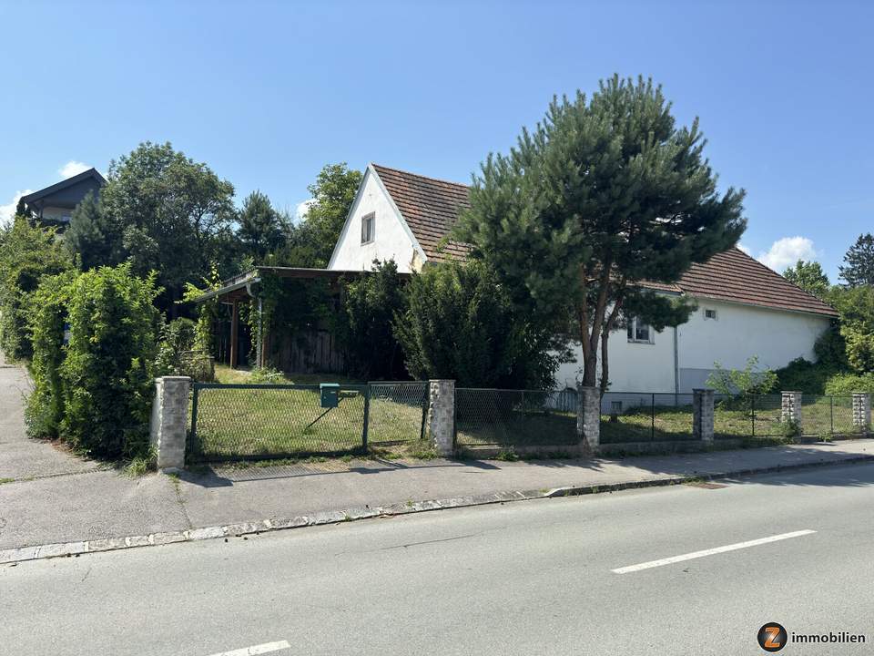 Sanierungsbedürftiges Haus mit Nebengebäude und Carport