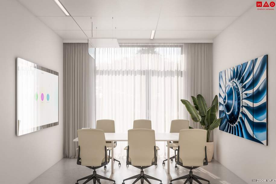 171,17 m² Büro-/Ordinations- u. Geschäftsflächen auf einer Ebene mit flexiblen Ausbaumöglichkeiten direkt an der Salzburger Straße, Gewerbeobjekt-miete, 2.054,04,€, 4060 Linz-Land