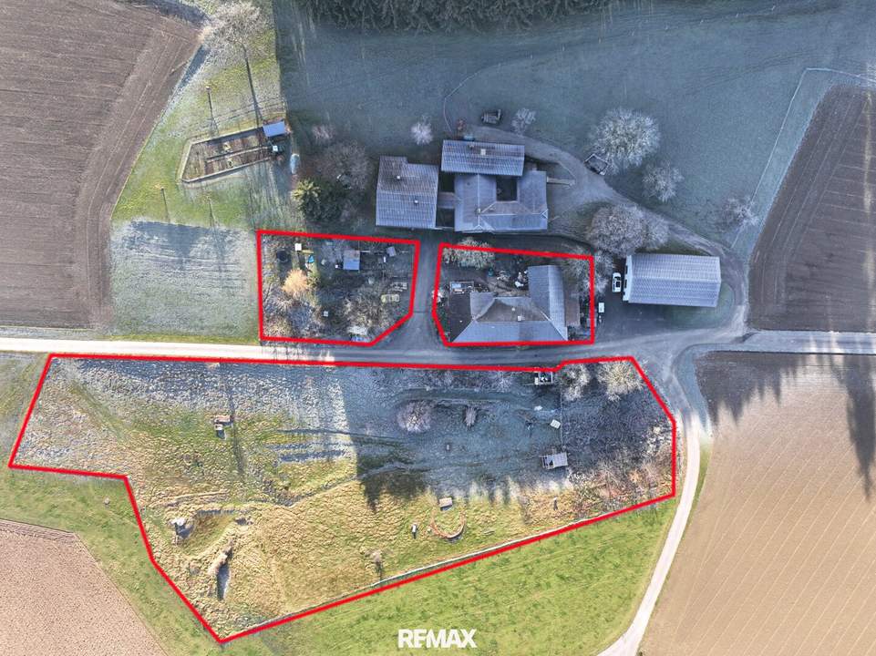 Dreikanthof in Randlage mit Grundbesitz in Ruprechtshofen