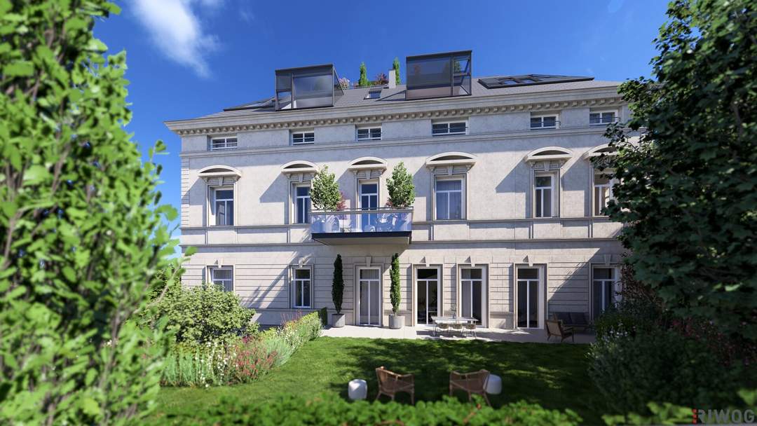 Herrschaftliche Villa in ruhiger Lage | Gartenwohnung mit ca. 4,40 m Raumhöhe | sanierungsbedürftig | Parkplatz | U-Bahnnähe