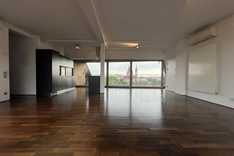 1070! 4-Zimmer DG-Wohnung mit 2 Terrassen und wunderschönen Ausblick auf einer Ebene!  , Wohnung-miete, 3.909,02,€, 1070 Wien 7., Neubau