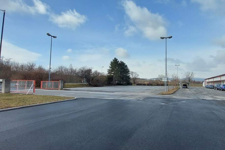Zur Vermietung gelangt eine Freie Fläche asphaltiert mit ca.von 300 m² - 3500 m² in Neutal., Gewerbeobjekt-miete, 7343 Oberpullendorf