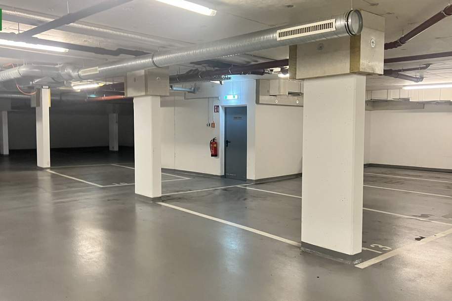 6x KFZ Plätze in schöner/großer Tiefgarage zu verkaufen -10% vom Einzelpreis. (Vermietet, 4x mit €98 &amp; 2x € 120/M, ca. 3% Rendite.). - WOHNTRAUM, Kleinobjekte-kauf, 136.400,€, 1220 Wien 22., Donaustadt
