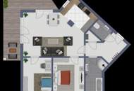 NEUER PREIS! - Bezugsfertige 3 Zimmer-Wohnung mit sonnigen Balkon und Tiefgaragenplatz im Wienerwald!