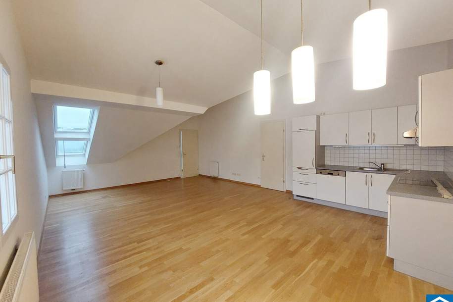 Großzügige 2-Zimmerwohnung mit 85 m² Dachterrasse direkt an der Mariahilfer Straße!, Wohnung-miete, 1.899,00,€, 1060 Wien 6., Mariahilf