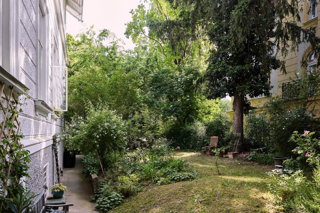 Gartenwohnung auf zwei Etagen - Wohnen &amp; Arbeiten im Cottageviertel