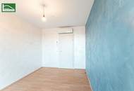 Wohnen mit Weitblick in Hofruhelage zwischen Alte Donau und DONAUZENTRUM - Klimatisierte und zentral begehbare Wohnung mit großer Terrasse und 2 Bädern! BAURECHTSGRUND!