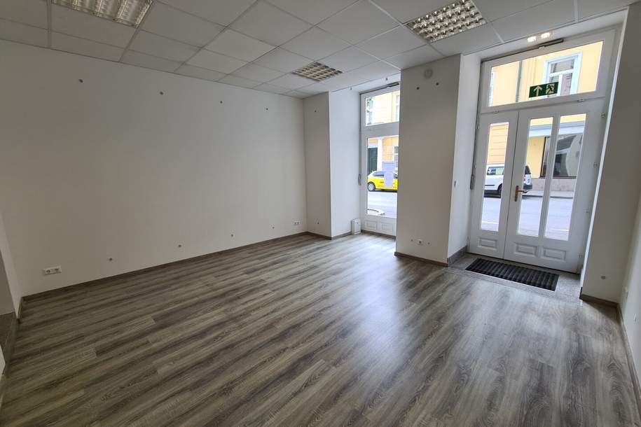 Büro / City-Shop im Zentrum zwischen Casino u. grüner Markt - top-renoviert, Gewerbeobjekt-miete, 1.100,23,€, 2500 Baden