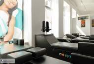 Gut eingeführter Gesundheitssalon mit Shape Line - Konzept - abzugeben