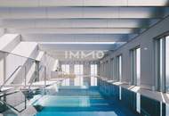 Stadtleben mit Weitblick und Pool: 3 Zimmer Hochhauswohnung zum Verlieben. Provisionsfrei und Erstbezug - U1 Kagran