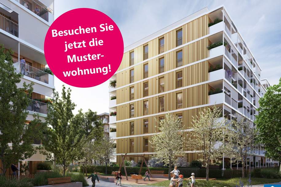 Zum Anlegerpreis: NATÜRLICH DRAUSSEN - VILLAGE IM DRITTEN, Wohnung-kauf, 318.600,€, 1030 Wien 3., Landstraße