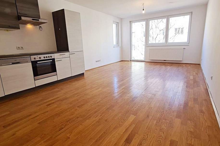 U3-NÄHE, LORYSTRASSE, 61 m2 Neubau mit 45 m2 Terrasse, 2 Zimmer, Einbauküche, Wannenbad, Garage möglich, 3. Liftstock, Wohnung-kauf, 279.000,€, 1110 Wien 11., Simmering