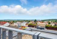 Maisonette mit Dachterrasse, Whirlpool &amp; Panoramablick - Ihr Penthouse-Traum mit Garagenplatz und Massmöbel in Hollabrunn!