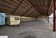 Großflächige, überdachte Stellplätze mit je 39 m². Ideal für Wohnmobile, Boote, Anhänger, ...