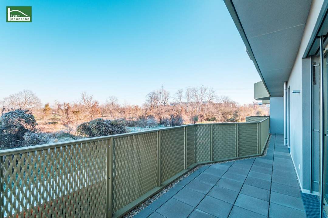 Perfekt aufgeteilte 3.Zimmer-Wohnung mit Blick ins Grüne - Provisionsfreier Erstbezug im grünen "Hirschfeld"