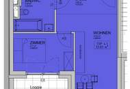 Zentrale 2 Zimmerwohnung mit Loggia wird frei