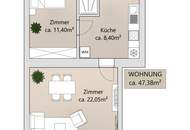 U-Bahn- und Marktnähe | 2-Zimmer-Altbauwohnung mit hofseitigem Schlafzimmer & Einbauküche | sofort bezugsbereit