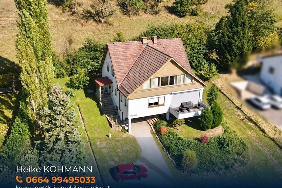 Großzügig wohnen in leicht erhöhter, sonniger Ortsrandlage – großteils modernisiertes Haus in Kirchbach, Haus-kauf, 495.000,€, 8082 Südoststeiermark