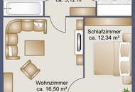 2-Zimmer-Wohnung mit Loggia in zentraler Lage