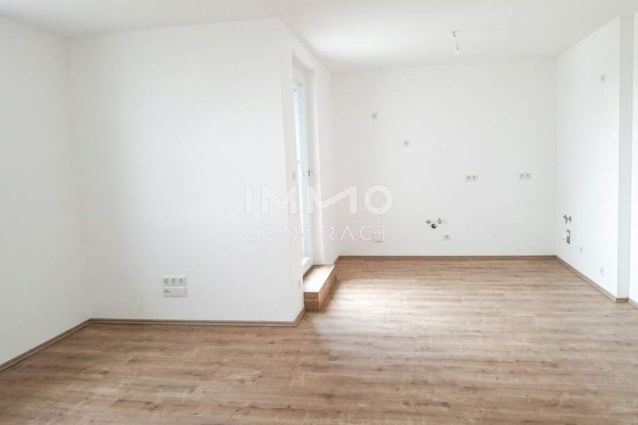 Erstbezug über den Dächern – Moderne 2-Zimmer-Dachgeschosswohnung, Wohnung-miete, 1.064,00,€, 2700 Wiener Neustadt(Stadt)