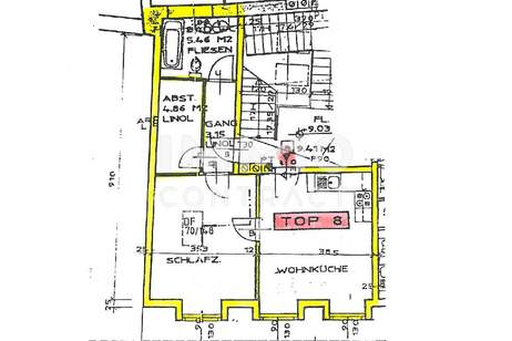 2 Zimmer Wohnung in zentraler Lage - Kaiser-Franz-J.-Kai 54-58 - Top 808, Wohnung-miete, 587,93,€, 8010 Graz(Stadt)