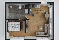 GRAZ - Gries: Leben mitten in der Stadt !! 31m² Top Erstbezug im 1.OG + Balkon