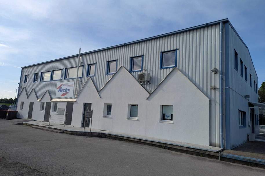 Erstbezug - Hochwertig renoviertes, klimatisiertes Büro mit Parkplätzen im Gewerbepark Pöttelsdorf, Gewerbeobjekt-miete, 750,00,€, 7025 Mattersburg