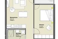 Belvedere in Sicht: unbefristete 2-Zimmer-Neubauwohnung mit Loggia und vielen Extras im Haus!