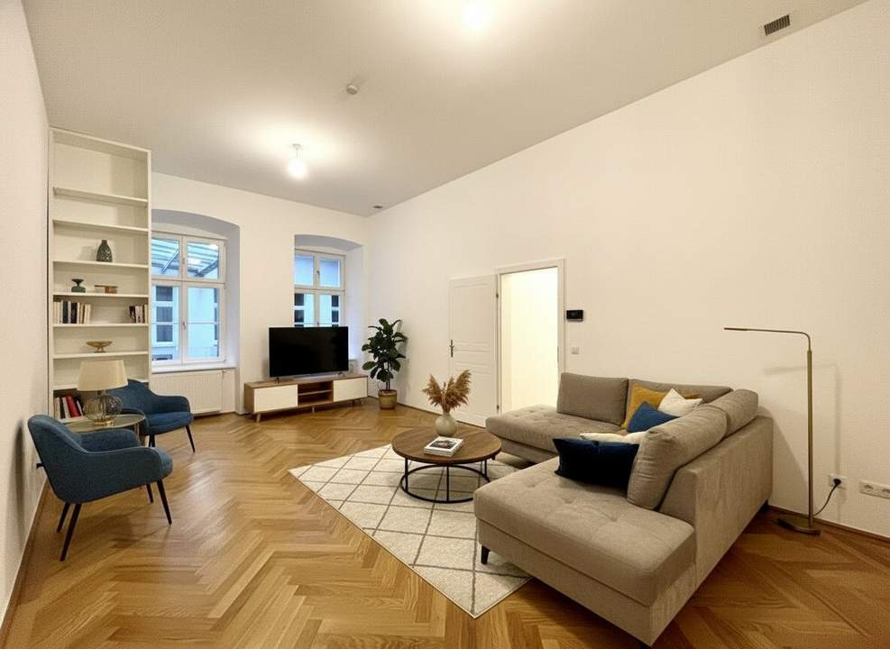 Stilvoll sanierte Altbauwohnung in bester Innenstadtlage – Ruheoase am Getreidemarkt