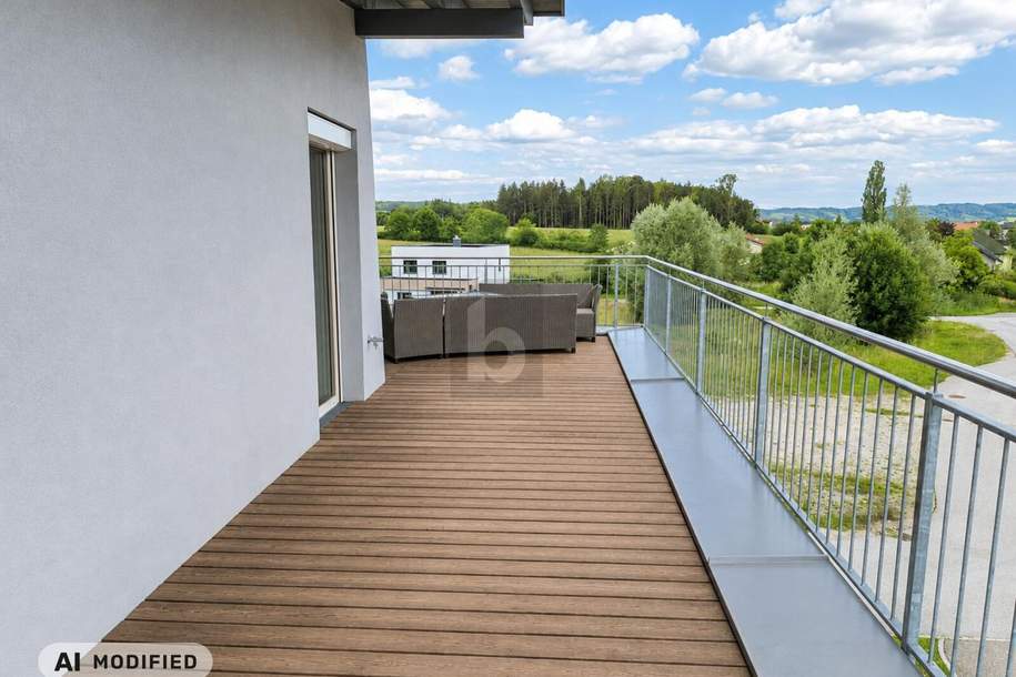 AUSSERGEWÖHNLICH GROßE DACHTERRASSE MIT TRAUMHAFTEM WEITBLICK!, Wohnung-kauf, 258.800,€, 5141 Braunau am Inn