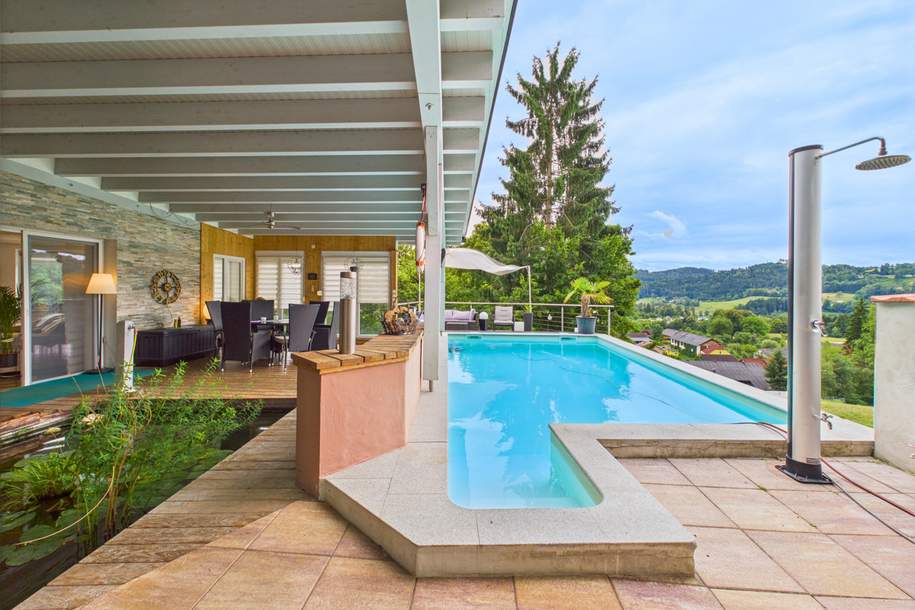 Großzügiges Wohnhaus mit Pool, Einliegerwohnung & Terrasse in Ruhelage - laufend modernisiert, Haus-kauf, 649.000,€, 9555 Feldkirchen