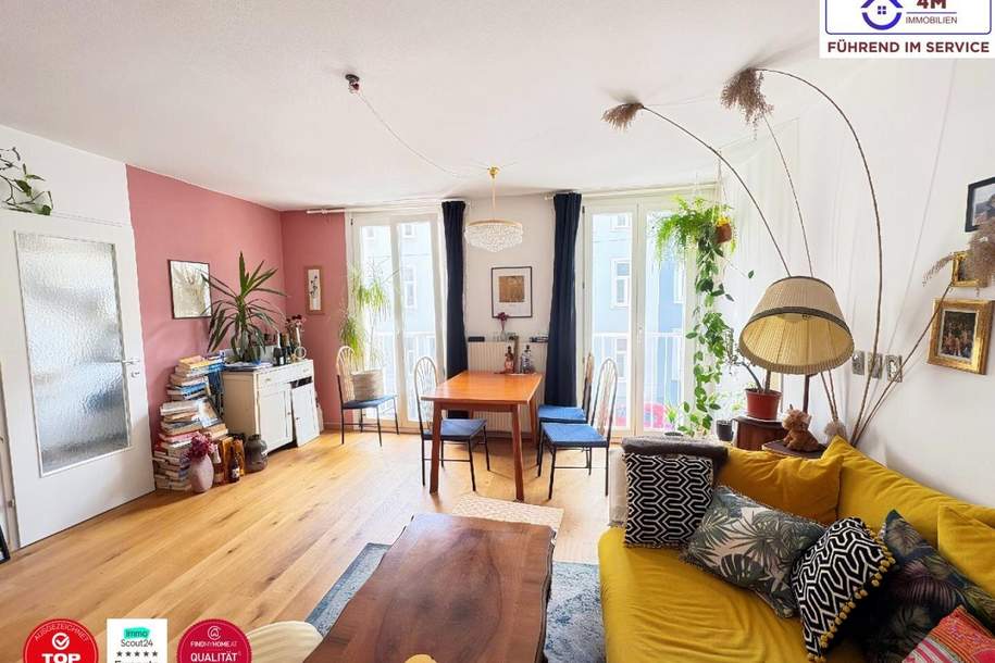 Strahlendes Wohnzimmer, entspanntes Schlafzimmer 56m² Wohlfühlwohnung, Wohnung-kauf, 225.000,€, 1100 Wien 10., Favoriten