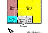 Gepflegte Neubaugarconniere mit Tiefgarage im Herzen von Neuwaldegg!