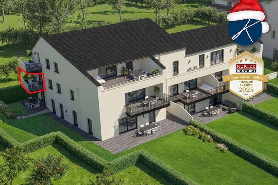 Erstklassige Balkonwohnung mit Blick in´s Grüne (Top 7) - Neubauprojekt am Kremser Steindl, Wohnung-kauf, 389.000,€, 3500 Krems an der Donau(Stadt)