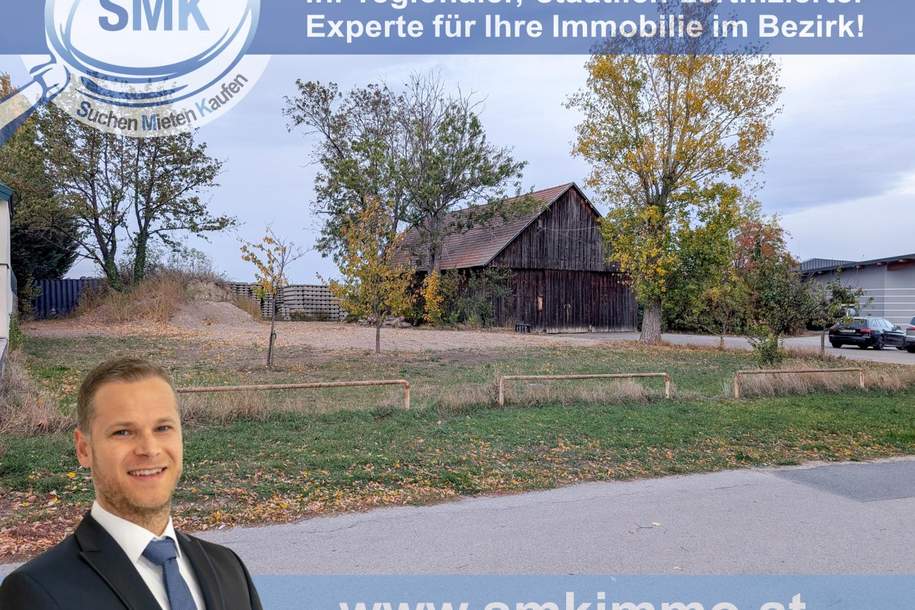 Vielseitige Liegenschaft mit - Wohnen, Betrieb und Grünland!, Grund und Boden-kauf, 510.000,€, 2042 Hollabrunn