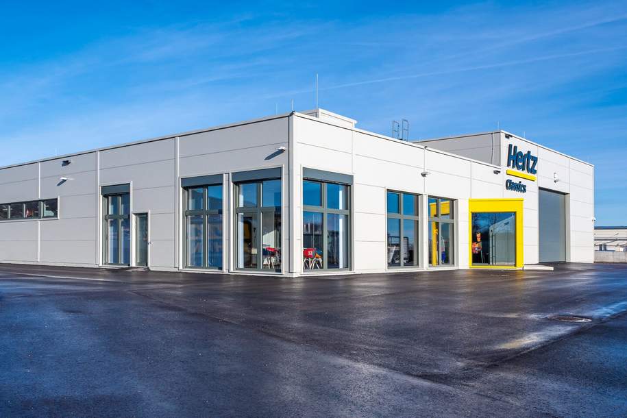 XKLUSIVE BETRIEBSANLAGE: Showroom I Lagerflächen I Büros I Garage I Dachterrasse mit unverbaubarem Fernblick! Raum für Visionen!, Gewerbeobjekt-kauf, 2.790.000,€, 2352 Mödling