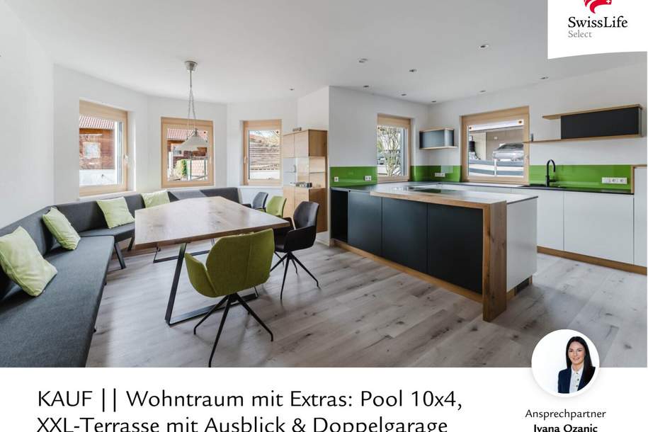 Wohntraum mit Extras: Pool 10x4, XXL-Terrasse mit Ausblick & Doppelgarage, Haus-kauf, 498.000,€, 4633 Grieskirchen