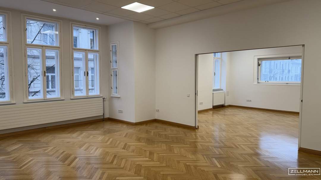 „Repräsentatives Altbau-Büro mit Stil – nahe dem Wiener Schwarzenbergplatz“ | ZELLMANN IMMOBILIEN