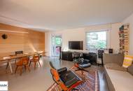 Architektenwohnung in Gersthof – 3 Zimmer im 1. Stock mit eigenem Garten, Terrasse und Loggia, Lift, offener Kamin, hochwertigster Ausstattung