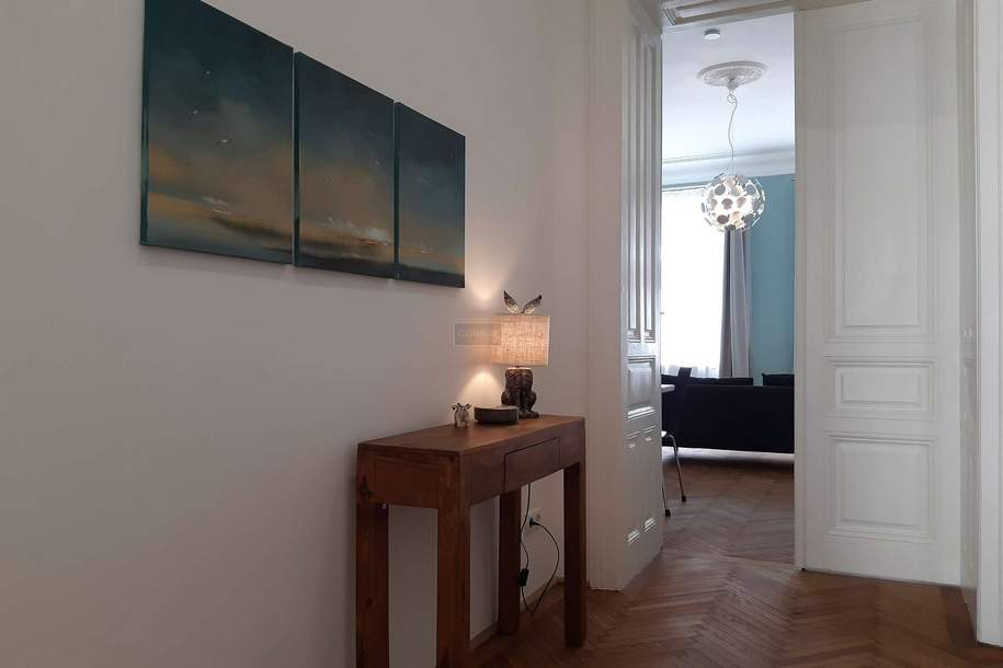 Spacious Furnished 3-Bedroom-Apartment with Balcony - Ideal for Families or Shared Living, Wohnung-miete, 3.300,00,€, 1080 Wien 8., Josefstadt