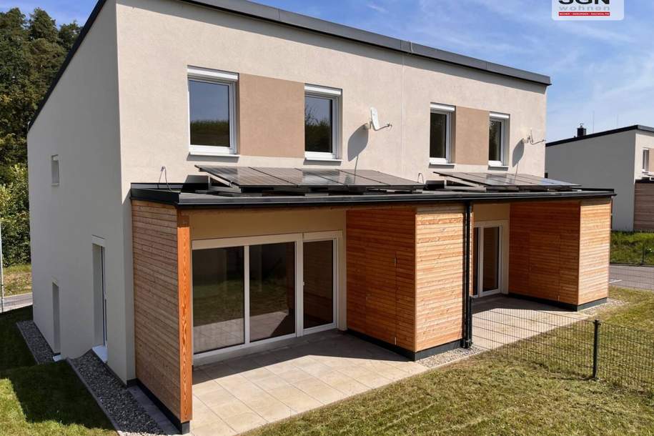 Geförderte Reihenhäuser/Doppelhäuser in Miete mit Kaufoption, Haus-miete, 1.038,38,€, 3370 Melk