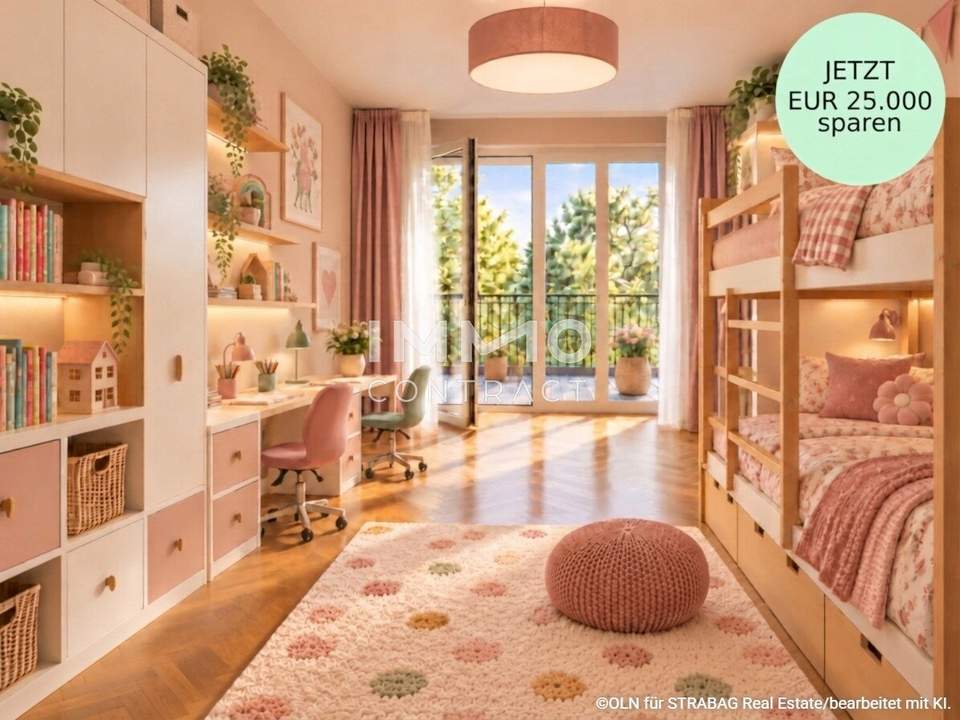 5 Zimmer-Gartenhit: Neubau-Erstbezug mit viel Flexibilität & Annehmlichkeiten (Gemeinschaftsterrasse, Eventküche, Gästelounge usw.)