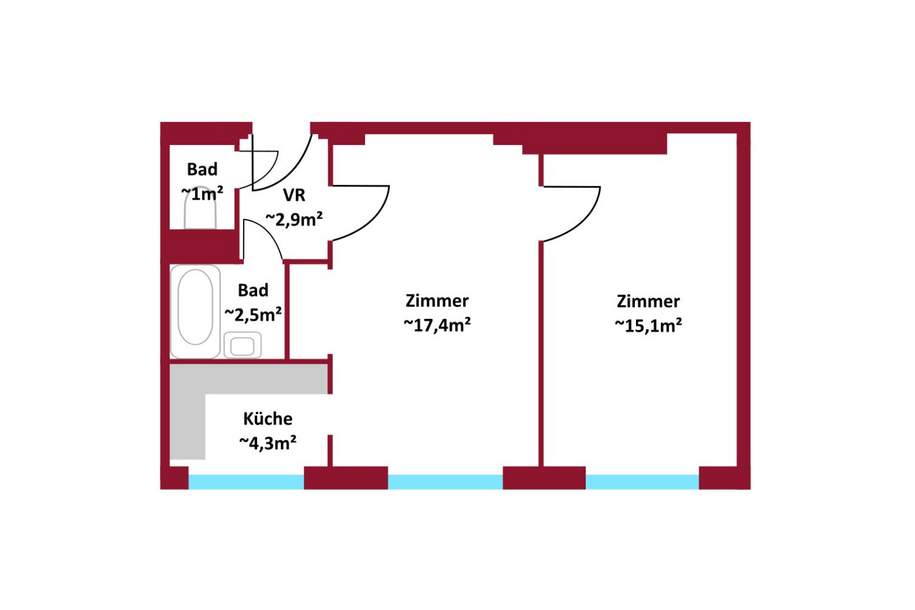 Gestalte dein Zuhause in einer der besten Lagen des 2. Bezirks!, Wohnung-kauf, 225.000,€, 1020 Wien 2., Leopoldstadt