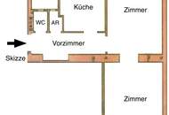2-Zimmer-Wohnung mit moderner Küche in ruhiger Lage