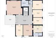 Sehr großer Bungalow mit 2 Terrassen, Keller, Dachausbaureserve, Garage mit 2 Stellplätzen