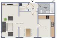 RAGNITZ: Helle 2-Zimmer-Wohnung mit Fernblick