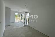 Ein Haus mit Blick zur Burg Kreuzenstein