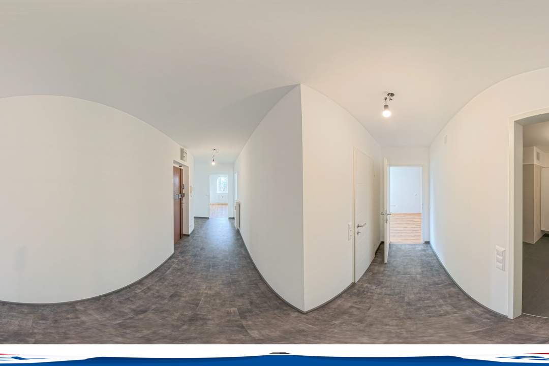 Frisch sanierte, hofseitige 3-Zimmer-Loggiawohnung beim Hetzendorfer Schlosspark