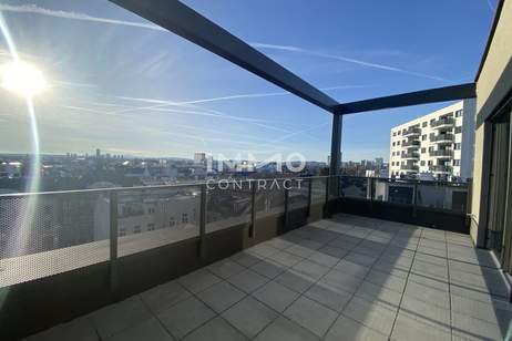 ANLAGE-WOHNUNG 3 Zimmer - TERRASSE Dachgeschoss mit Weitblick mit ca 40m² Dachterrasse, Wohnung-kauf, 358.625,€, 1220 Wien 22., Donaustadt