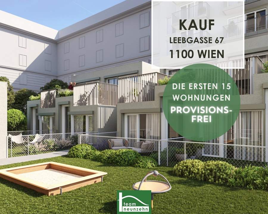 Provisionsfrei! Gartenmaisonette und Küche inkl. in ruhiger Seitengasse beim Paltramplatz – Ideal für Anleger! Fertigstellung Herbst 2025